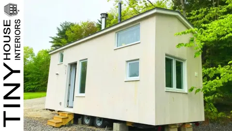 Modern Cozy Custom Tiny House in Maine Offers Comfortable Full Time Living for $78,000