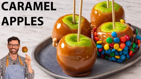 How to Make Easy Caramel Apples at Home With a Smooth, Shiny Finish