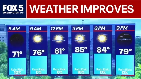 DC Area Weather Improves After Severe Storms Roll Through