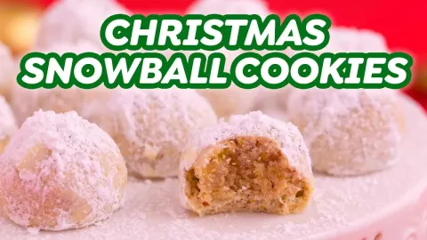 Easy Christmas Snowball Cookies Recipe With Just 5 Ingredients for Holiday Baking