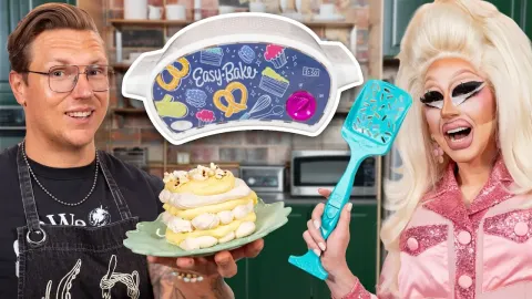 Trixie Mattel and Mythical Kitchen Test Hard Recipes in an Easy Bake Oven