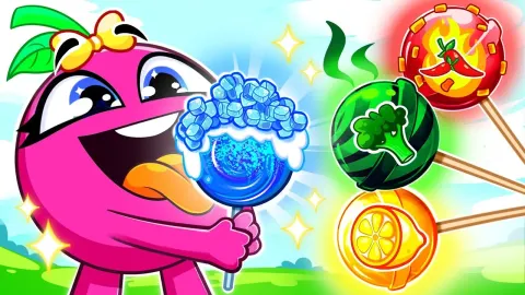 Learn Shapes and Colors with a Lollipop Game for Kids