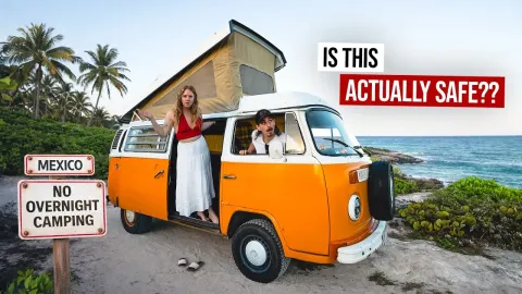 Vintage VW Camper Van Road Trip in Mexico: Adventure, Challenges, and Safety Concerns
