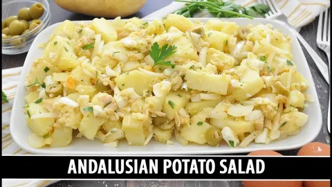 Classic Spanish Potato Salad from Cádiz with Tuna and Egg