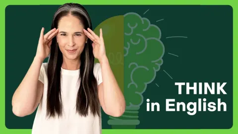 Train Your Brain to Think in English with Visual Flashcards