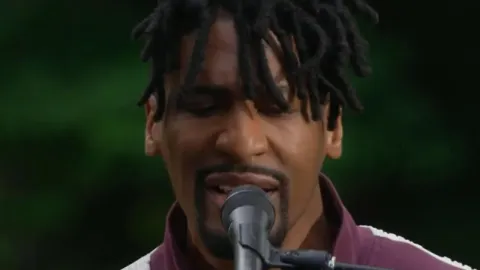 Jon Batiste Delivers Soulful Performance of Georgia On My Mind at Block Party