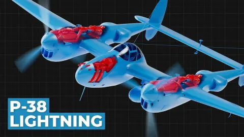 The Engineering Marvel Behind the P-38 Lightning Fighter
