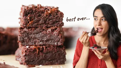Ultimate Fudgy Double Chocolate Brownies Without Eggs or Dairy