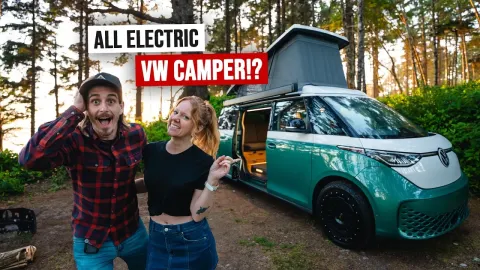 2025 Volkswagen ID Buzz Electric Camper Van Full Tour and First Road Trip