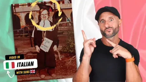 Italian Teacher Reacts to Old Photos and Shares Embarrassing Childhood Memories