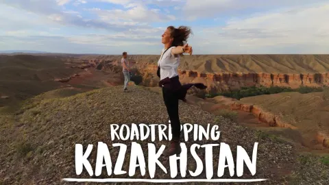 Kazakhstan Road Trip: Exploring Canyons and Joining a Local Party