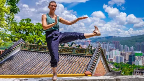Hiking to a Remote Mountain Monastery in Rural Hong Kong