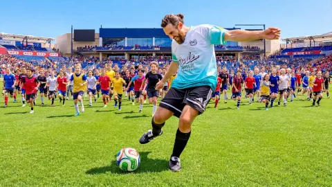 Soccer Challenge Against Kids and Pros for World Cup Tickets