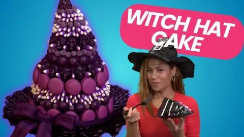 How to Make a Candy-Filled Witch Hat Cake for Halloween