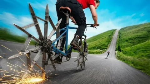 I Built a Bike with Sword Wheels and Tried Returning It to Walmart