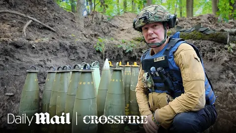 Inside a Ukrainian Artillery Unit: How British M7 Howitzers Target Russian Infantry in Dense For