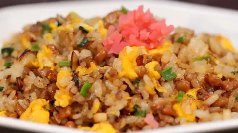 Natto Fried Rice with Pork and Egg: A Healthy Japanese Soybean Recipe