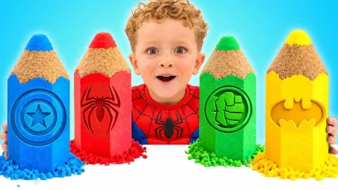 Colorful Kinetic Sand Sparks Creative Pretend Play Adventures for Kids