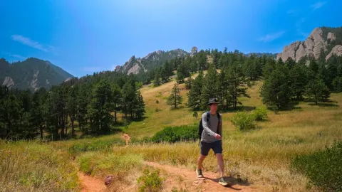 Solo Hike from Eldorado Springs to Boulder Through the Flatirons