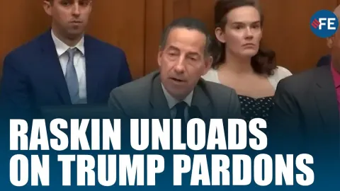 Jamie Raskin Criticizes Trump's Mass Pardons Citing 97 Recipients Who Reoffended