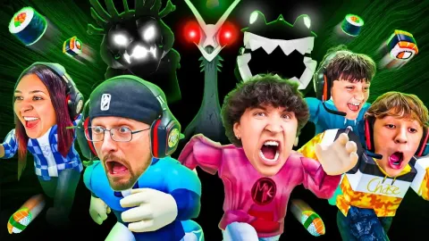 FGTeeV Takes on Roblox Scary Sushi Chapter 2 with Lex