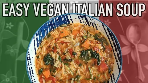 Easy Vegan Italian Orzo Spinach Soup Recipe for a Cozy Meal