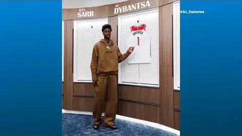 AJ Dybantsa on Joining the Wizards and Meeting Washington Commanders Star Jaden Daniels