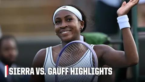 Coco Gauff Dominates Solana Sierra in Wimbledon 2026 Highlights