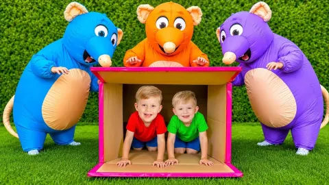 Kids Battle Funny Rats During a House Cleaning Adventure