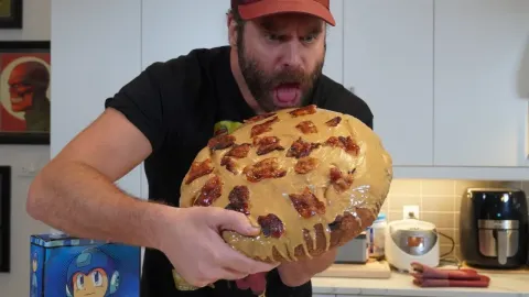 Massive Peanut Butter and G Fuel Jelly Donut Challenge