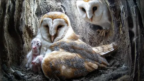Barn Owlets First Days Captured in Rare Glimpse
