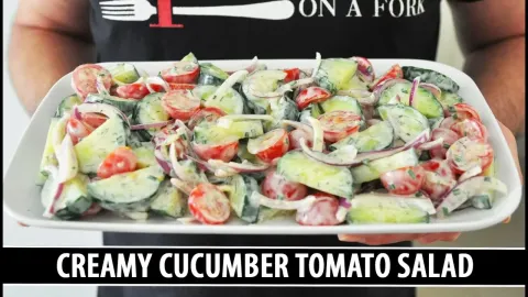 Creamy Cucumber Tomato Salad Ready in 10 Minutes