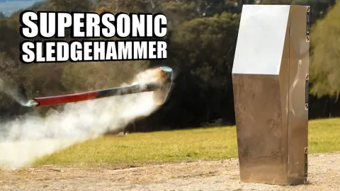 Worlds Fastest Sledgehammer Tested Against a Bulletproof Coffin in Wild Experiment