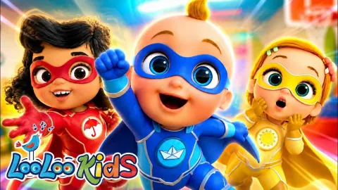 Learn Colors with Superheroes: Fun Kids Songs and Nursery Rhymes