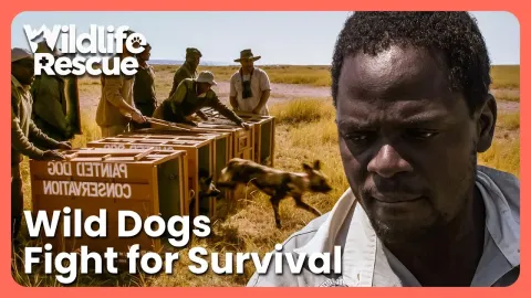 Captive African Wild Dogs Face the Ultimate Test to Learn Hunting and Survive in the Wild