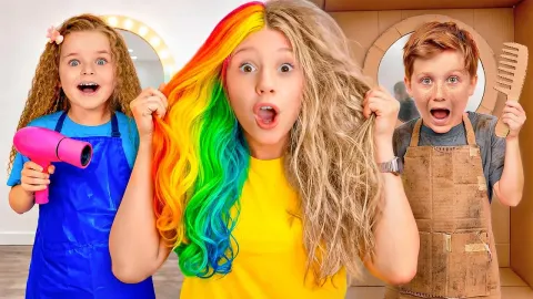 Nastya and Friends Create a DIY Beauty Salon and Learn Valuable Lessons