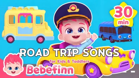 Fun Road Trip Songs for Kids Wheels on the Bus and Yes Papa Song