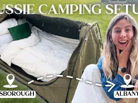 First Night Camping in an Australian Swag Tent