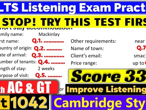 IELTS Listening Practice Test with Answers for Real Exam Preparation
