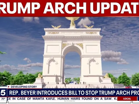 Congressman Introduces Bill to Block Trump's Proposed National Mall Arch