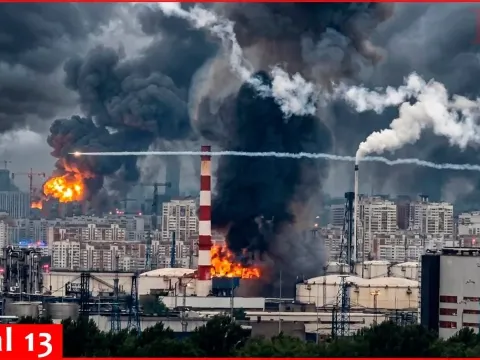 Russian Air Defense Misfire Strikes Moscow Oil Refinery Amid Drone Attacks