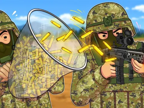 Why Japan's Self-Defense Forces Attach a Fabric Bag to Their Rifles During Training