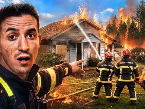 Inside France's Largest Wildfire Firefighters Risk Toxic Smoke to Save Forest