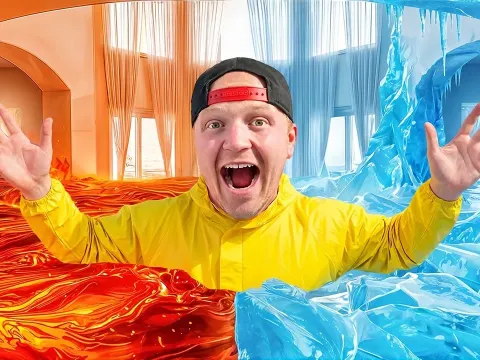 Filling a House With Lava and Ice Leads to an Epic Disaster