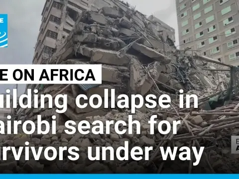 Nairobi Building Collapse Rescue Efforts Intensify as Crowds Clash With Police