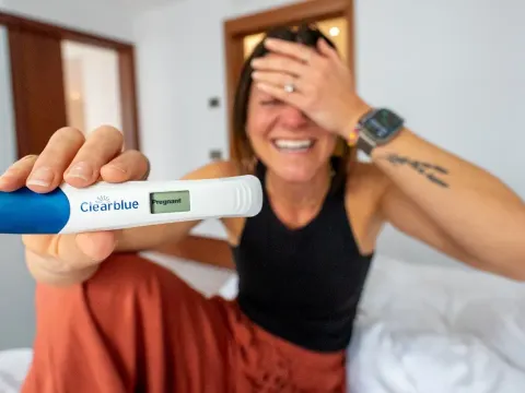 Pregnancy Test on Cycle Day 34 Reveals Surprise Before Five Week Bus Trip