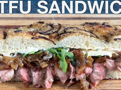 How to Make the STFU Sandwich with Steak and Caramelized Onions