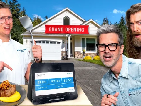 Rhett and Link's Home Transformed Into a Secret Restaurant for a Six Course Tasting Menu