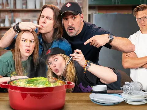 Teaching the Cast of Critical Role to Cook Soup in a Chaotic Kitchen Challenge