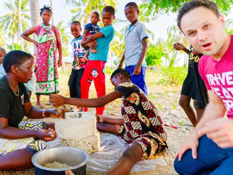 Trevor James Explores Mombasa Kenya Street Food and Village Delicacies